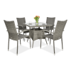 Zestaw ogrodowy technorattan FIESTA/LUGO 4+1 Dolphin Grey