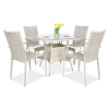 Zestaw ogrodowy technorattan FIESTA/LUGO 4+1 White