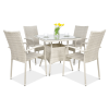 Zestaw ogrodowy technorattan FIESTA/LUGO 4+1 White