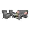 Zestaw technorattanowy TRIVENTO 3 Dark Grey