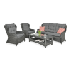 Zestaw technorattanowy TRIVENTO 3 Dark Grey